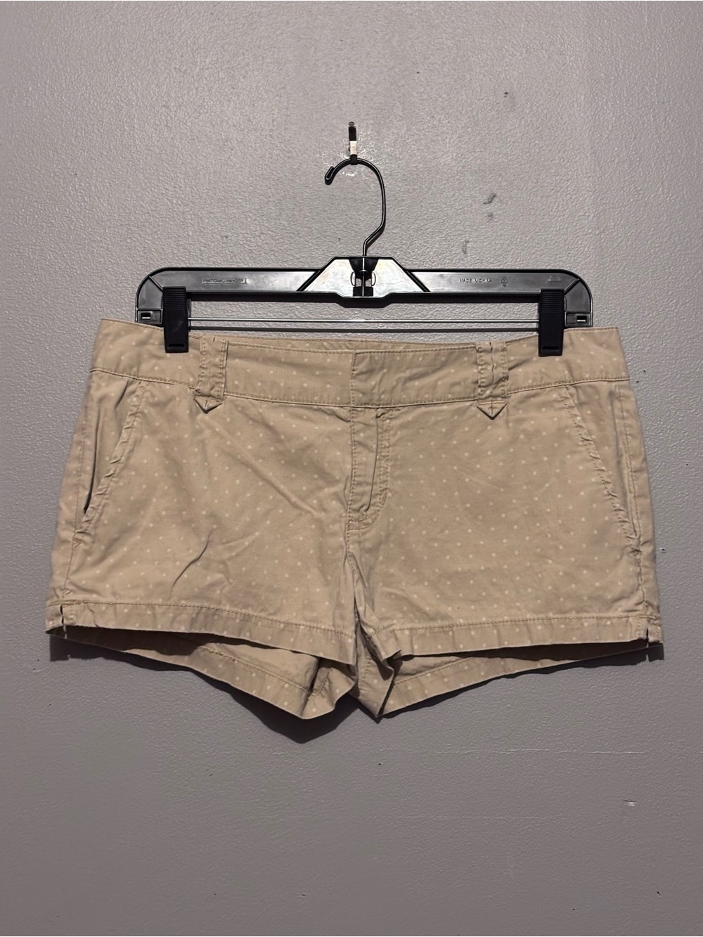 Y2K Aeropostale Tan & White Polka Dot Micro Shorts